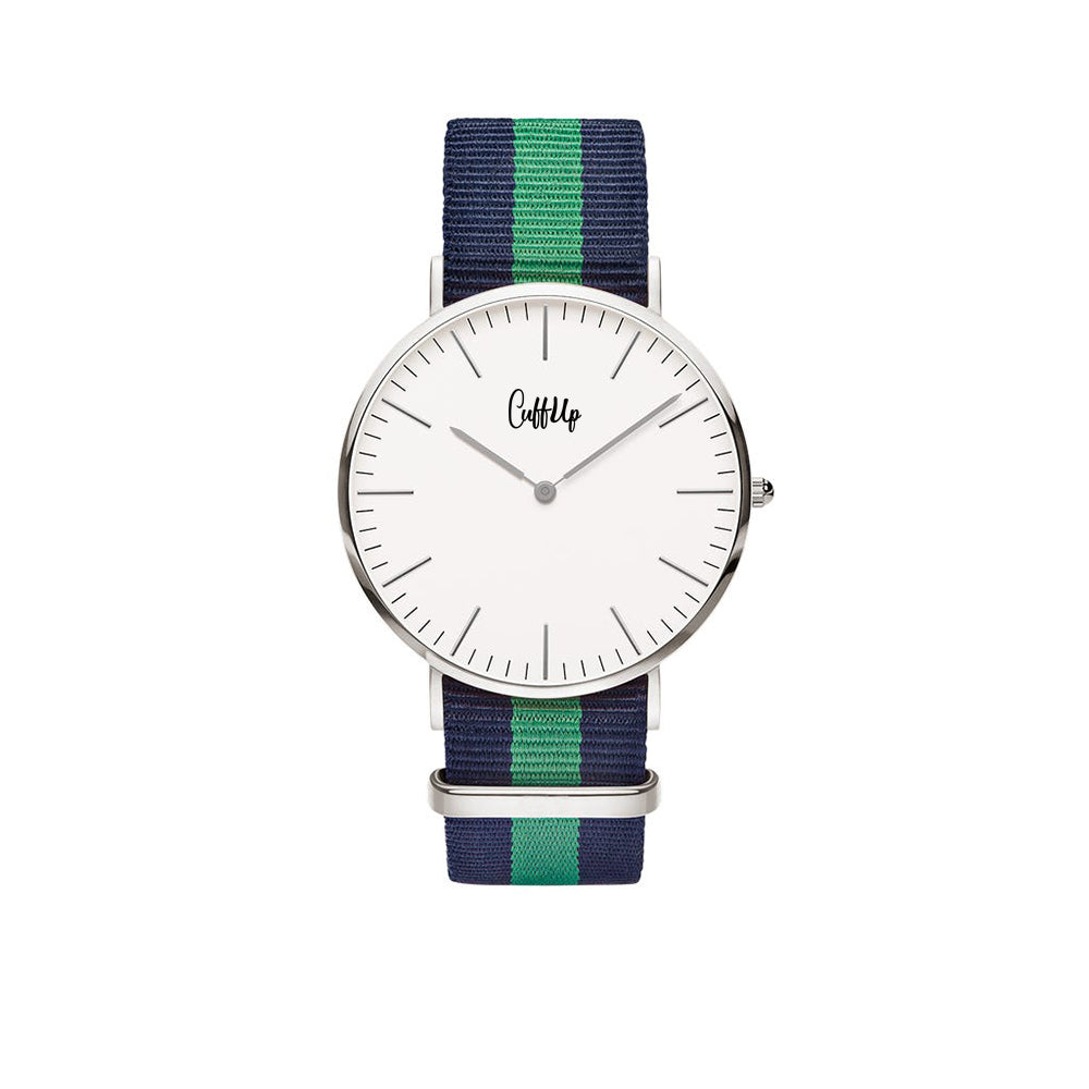 Cuff Watch - Bleu et vert