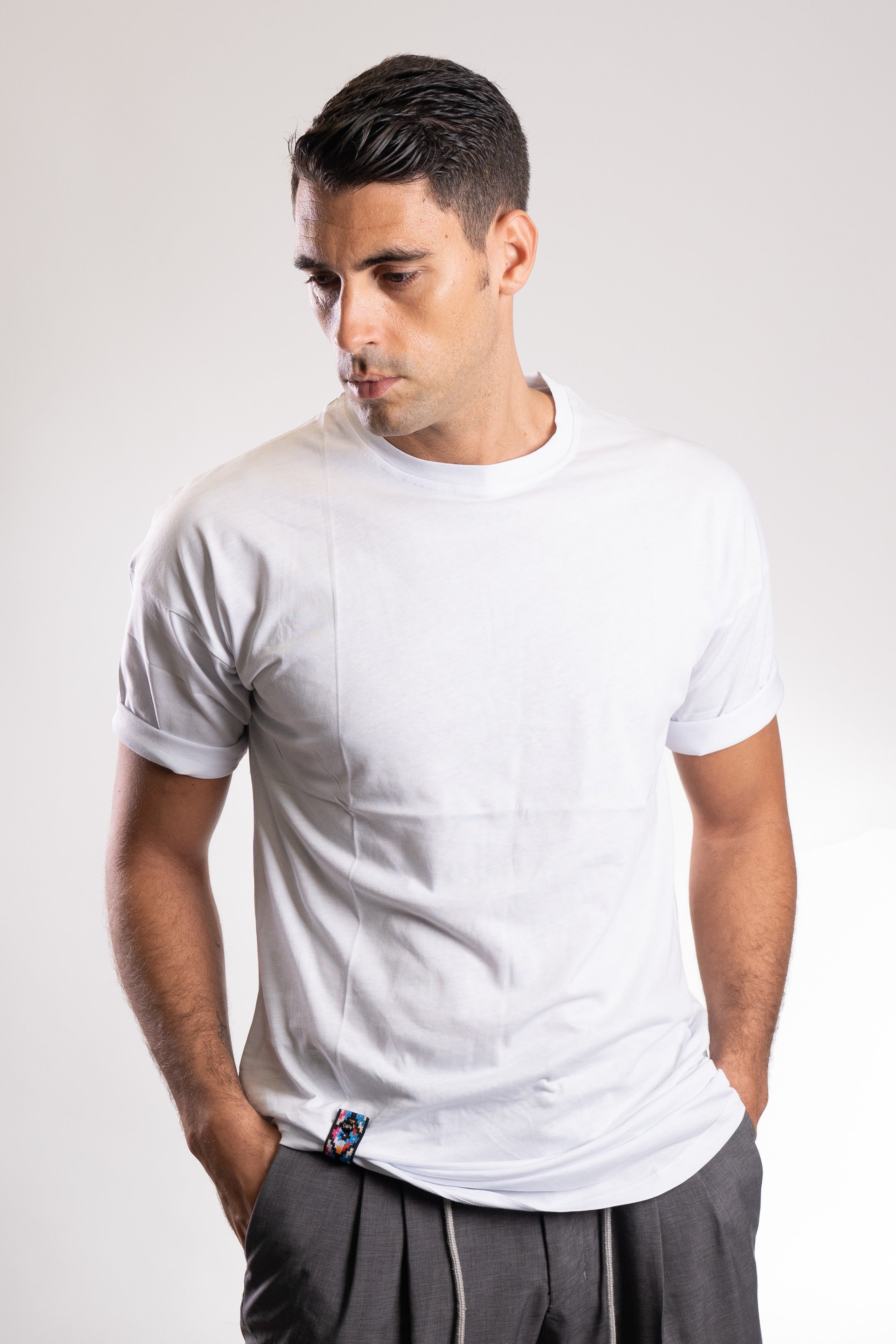 White CuffUp T-Shirt